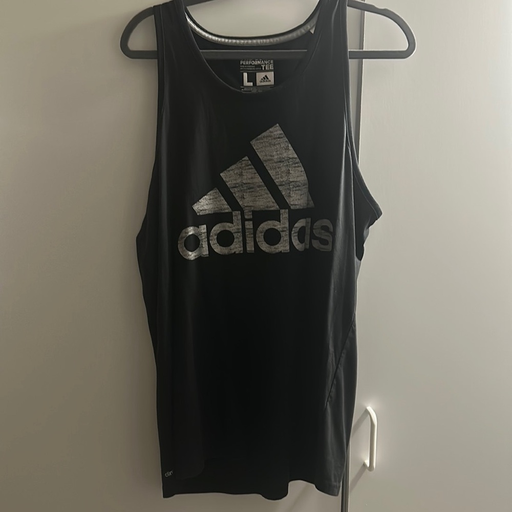 Men’s Adidas tank. Black. UEC. L